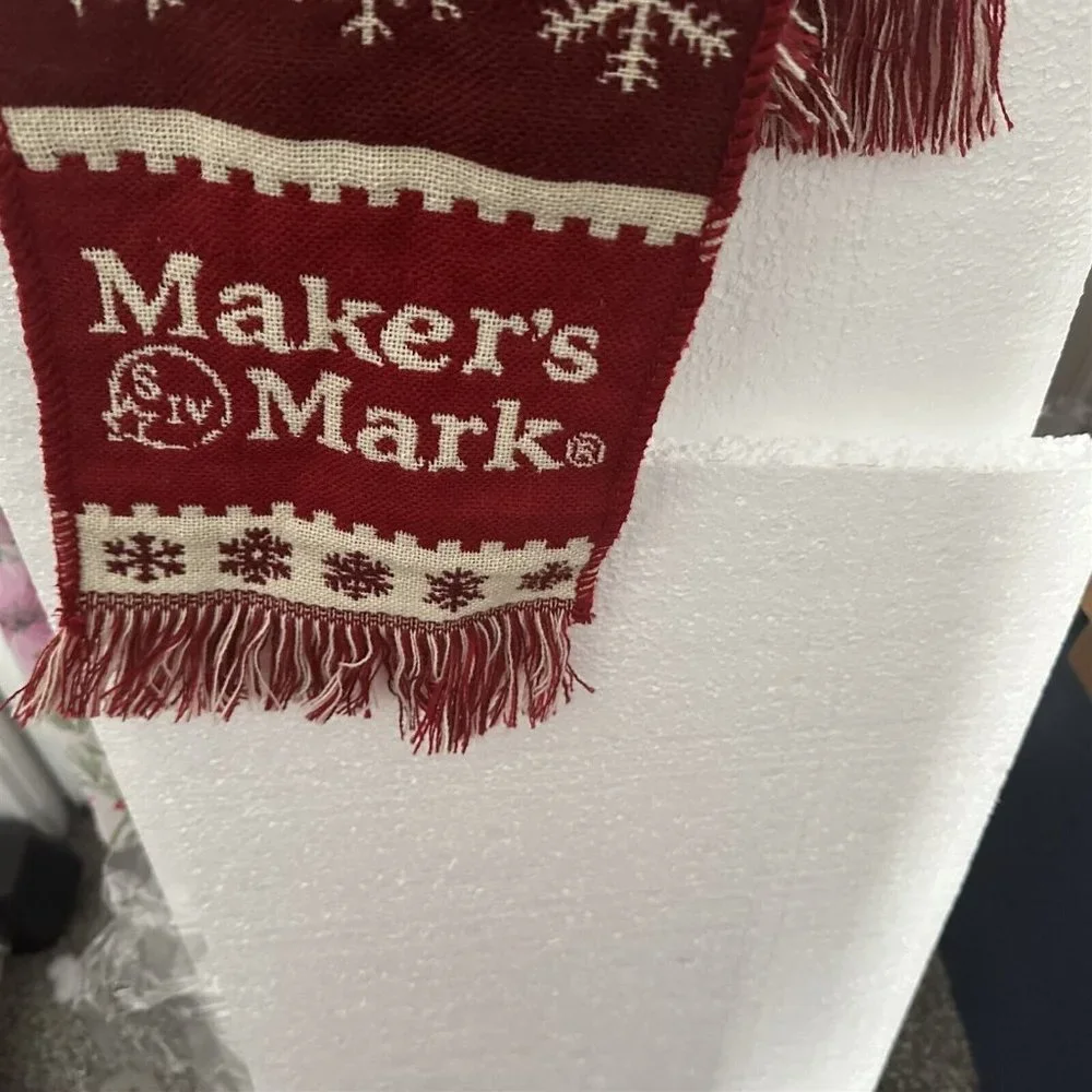 Maker's Mark Scarf and Bottle Scarf Set